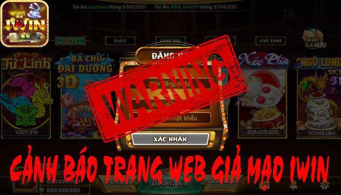 Trang Web Giả Mạo Iwin